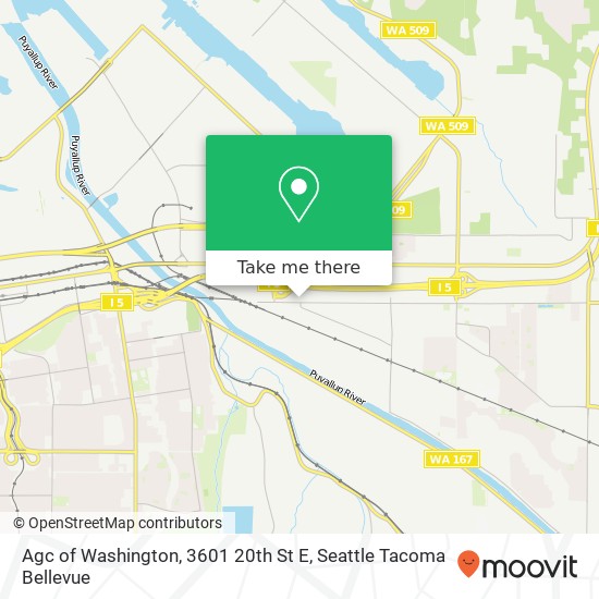 Mapa de Agc of Washington, 3601 20th St E
