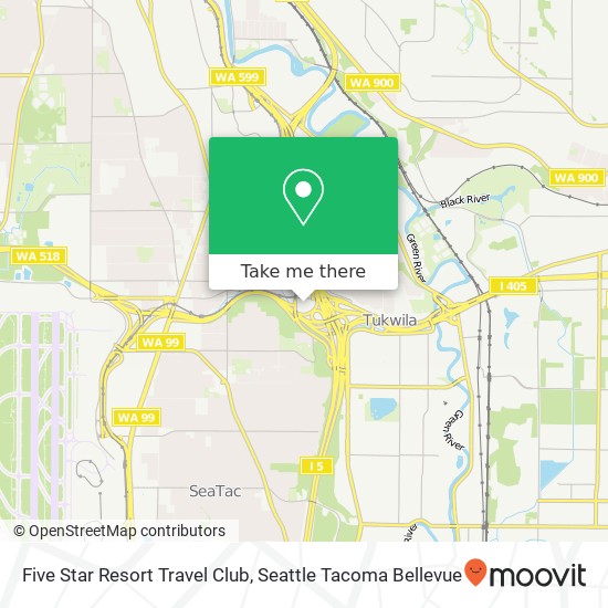 Five Star Resort Travel Club map