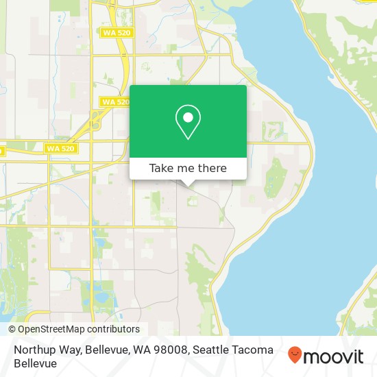 Mapa de Northup Way, Bellevue, WA 98008