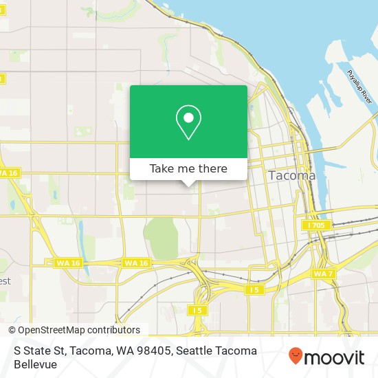 S State St, Tacoma, WA 98405 map