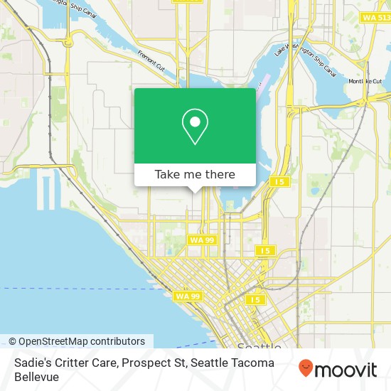 Sadie's Critter Care, Prospect St map