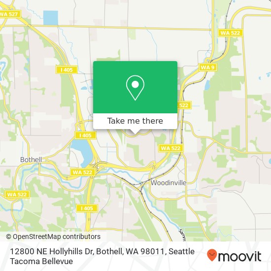 12800 NE Hollyhills Dr, Bothell, WA 98011 map