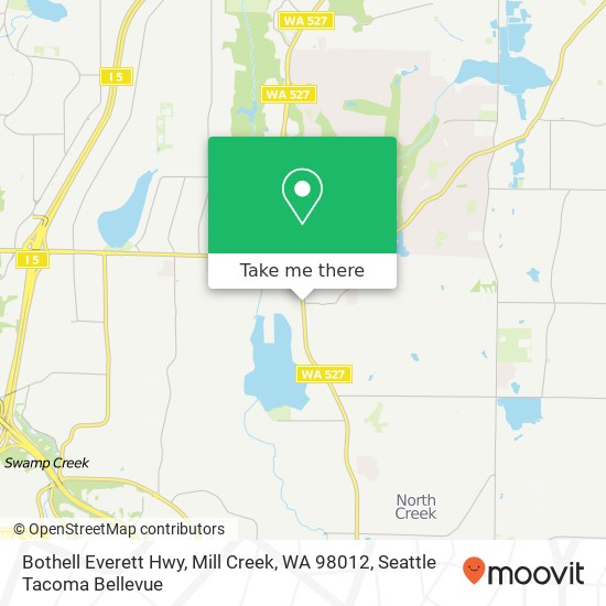 Bothell Everett Hwy, Mill Creek, WA 98012 map