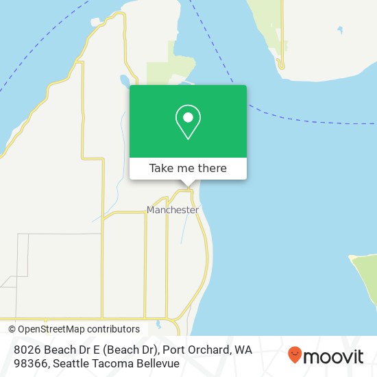 8026 Beach Dr E (Beach Dr), Port Orchard, WA 98366 map