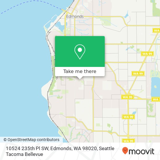 Mapa de 10524 235th Pl SW, Edmonds, WA 98020