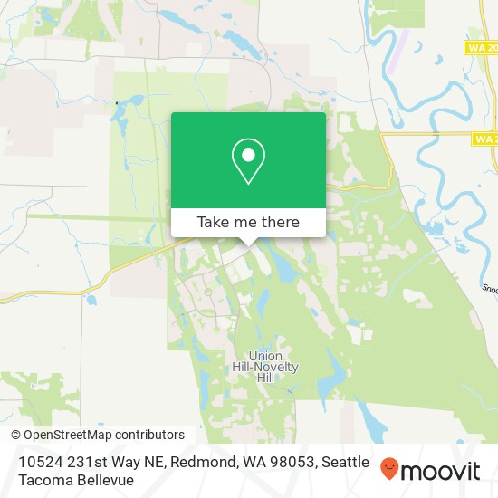 Mapa de 10524 231st Way NE, Redmond, WA 98053