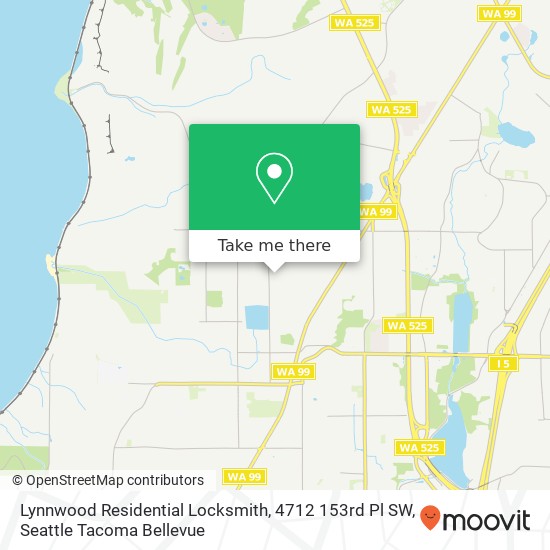 Lynnwood Residential Locksmith, 4712 153rd Pl SW map