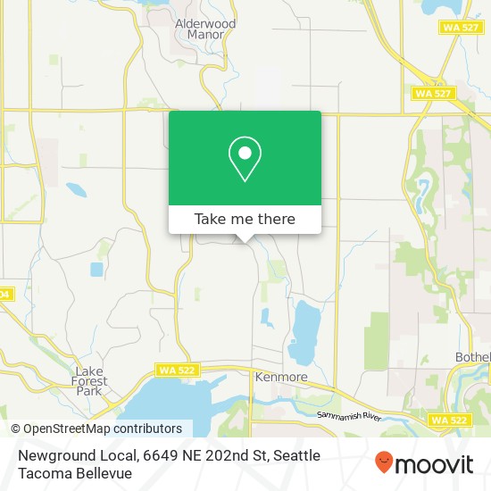 Mapa de Newground Local, 6649 NE 202nd St