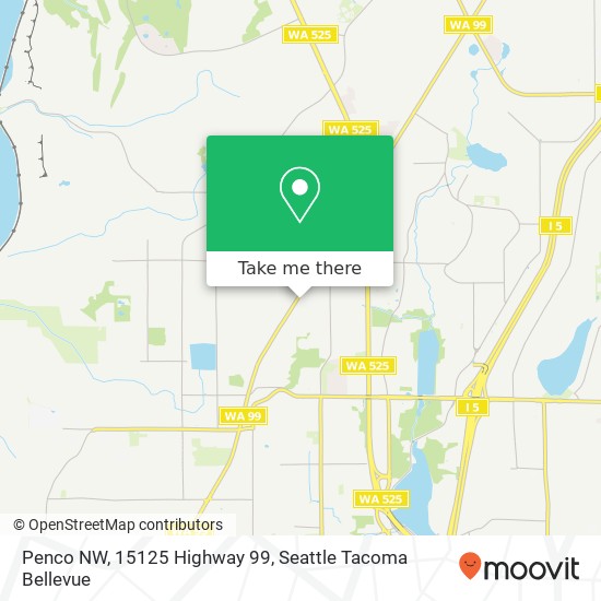 Mapa de Penco NW, 15125 Highway 99