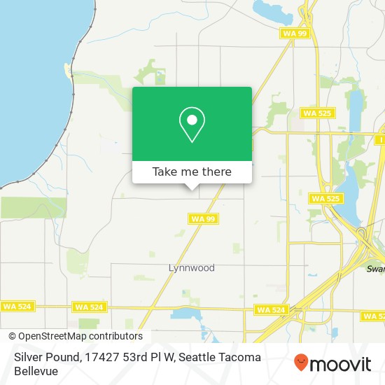 Mapa de Silver Pound, 17427 53rd Pl W