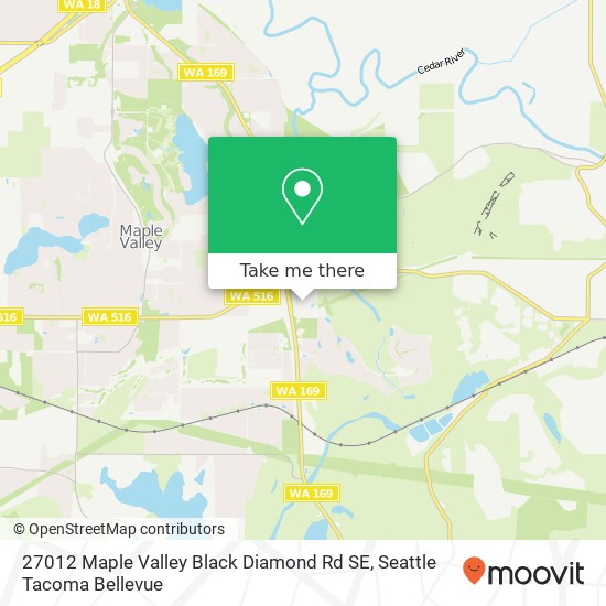 Mapa de 27012 Maple Valley Black Diamond Rd SE, Maple Valley, WA 98038