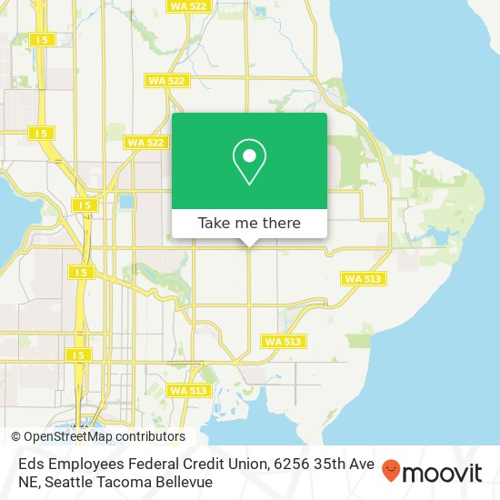 Mapa de Eds Employees Federal Credit Union, 6256 35th Ave NE