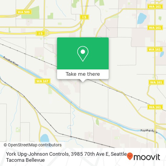 Mapa de York Upg-Johnson Controls, 3985 70th Ave E