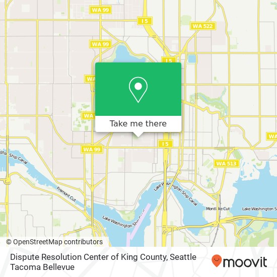 Mapa de Dispute Resolution Center of King County