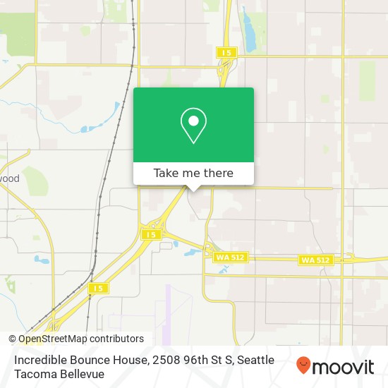 Mapa de Incredible Bounce House, 2508 96th St S