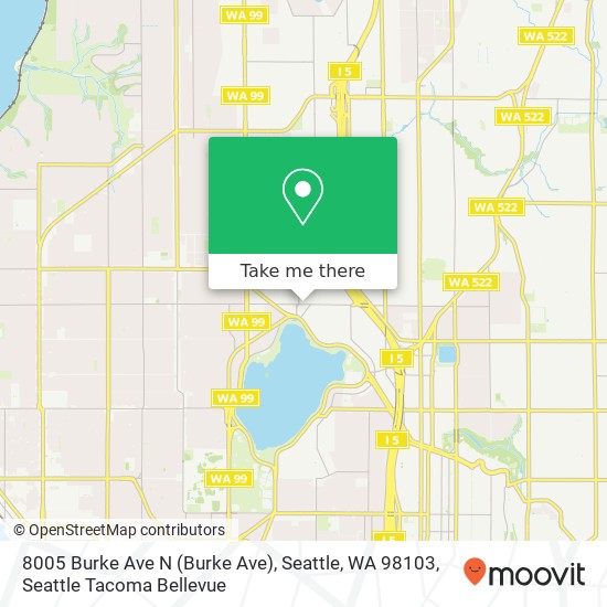 Mapa de 8005 Burke Ave N (Burke Ave), Seattle, WA 98103
