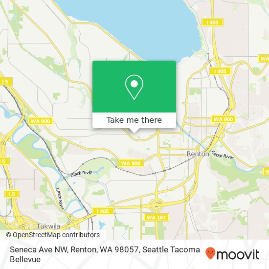 Mapa de Seneca Ave NW, Renton, WA 98057