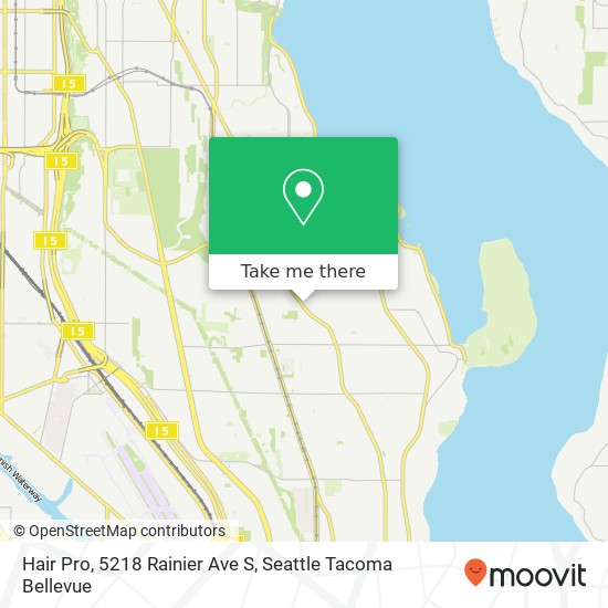 Hair Pro, 5218 Rainier Ave S map