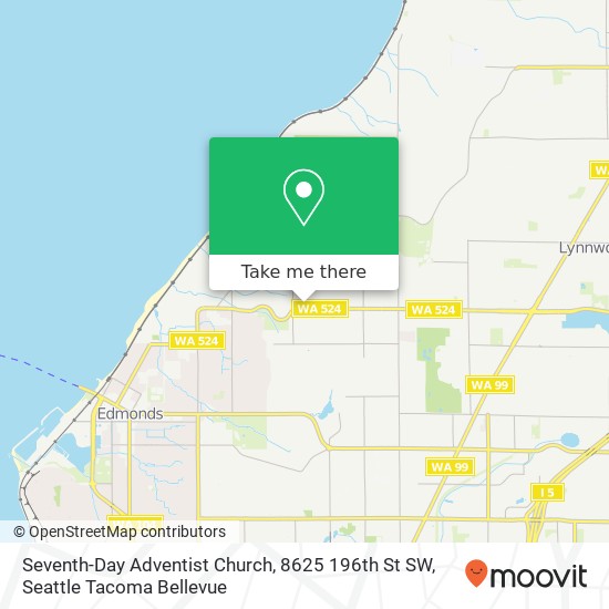 Mapa de Seventh-Day Adventist Church, 8625 196th St SW