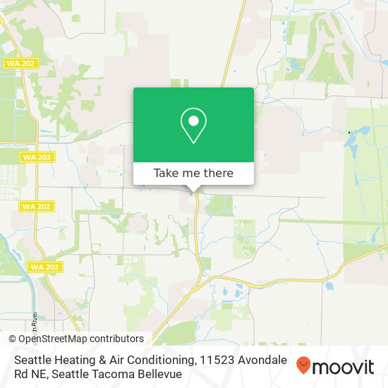 Mapa de Seattle Heating & Air Conditioning, 11523 Avondale Rd NE