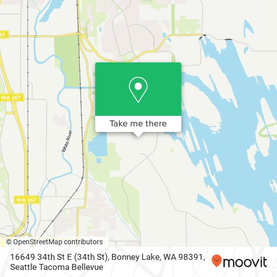 16649 34th St E (34th St), Bonney Lake, WA 98391 map