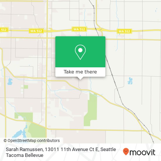 Mapa de Sarah Ramussen, 13011 11th Avenue Ct E