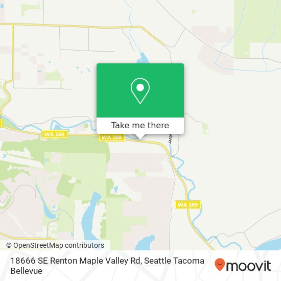 Mapa de 18666 SE Renton Maple Valley Rd, Renton, WA 98058