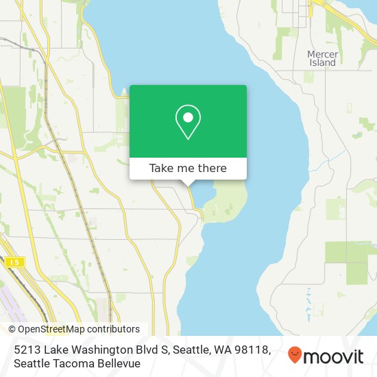 5213 Lake Washington Blvd S, Seattle, WA 98118 map