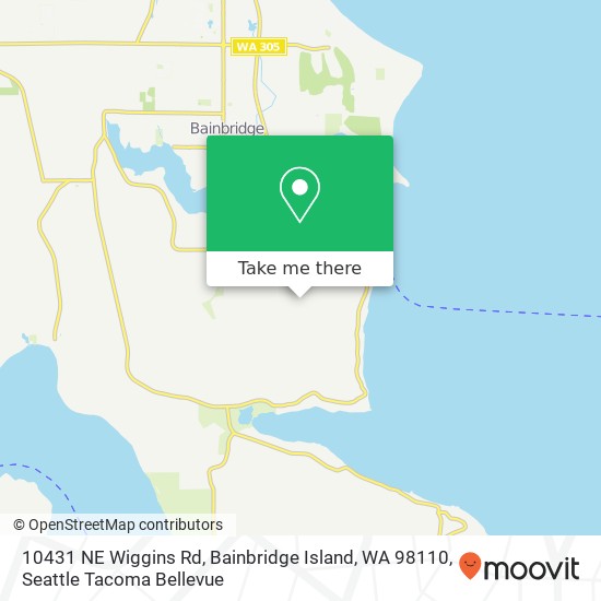 10431 NE Wiggins Rd, Bainbridge Island, WA 98110 map