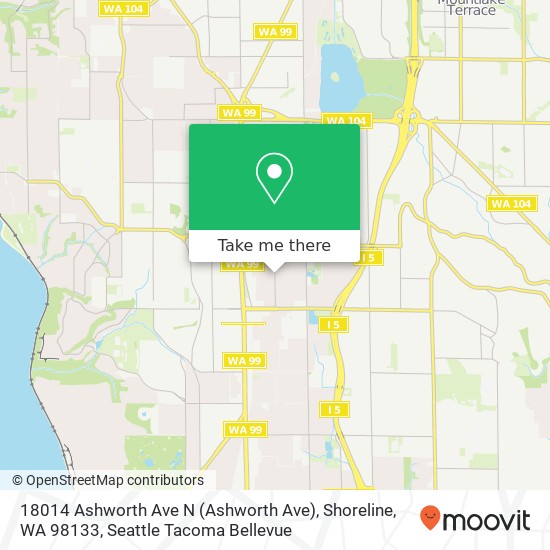 Mapa de 18014 Ashworth Ave N (Ashworth Ave), Shoreline, WA 98133