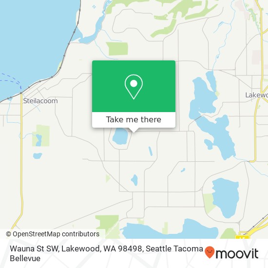 Mapa de Wauna St SW, Lakewood, WA 98498