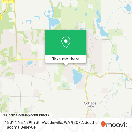 Mapa de 18014 NE 179th St, Woodinville, WA 98072