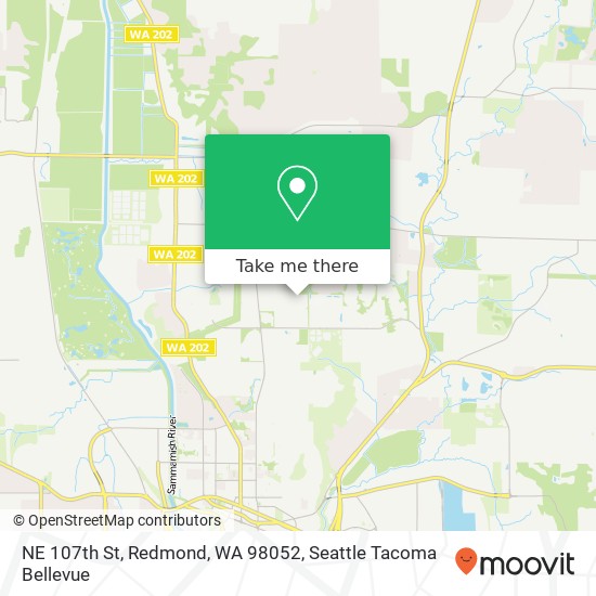 NE 107th St, Redmond, WA 98052 map
