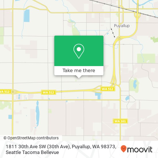 Mapa de 1811 30th Ave SW (30th Ave), Puyallup, WA 98373