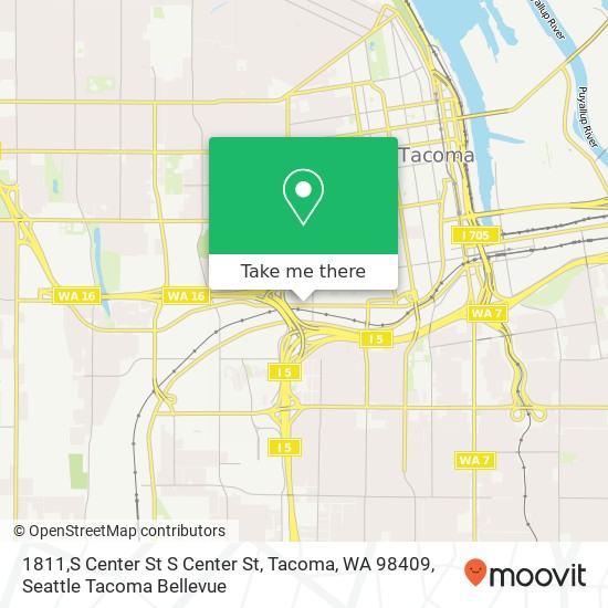 1811,S Center St S Center St, Tacoma, WA 98409 map