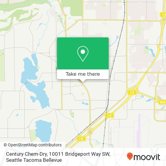 Mapa de Century Chem-Dry, 10011 Bridgeport Way SW