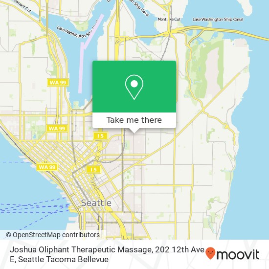 Mapa de Joshua Oliphant Therapeutic Massage, 202 12th Ave E