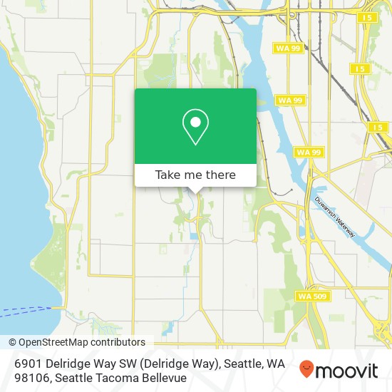 6901 Delridge Way SW (Delridge Way), Seattle, WA 98106 map