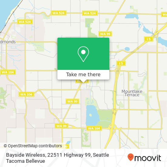 Bayside Wireless, 22511 Highway 99 map