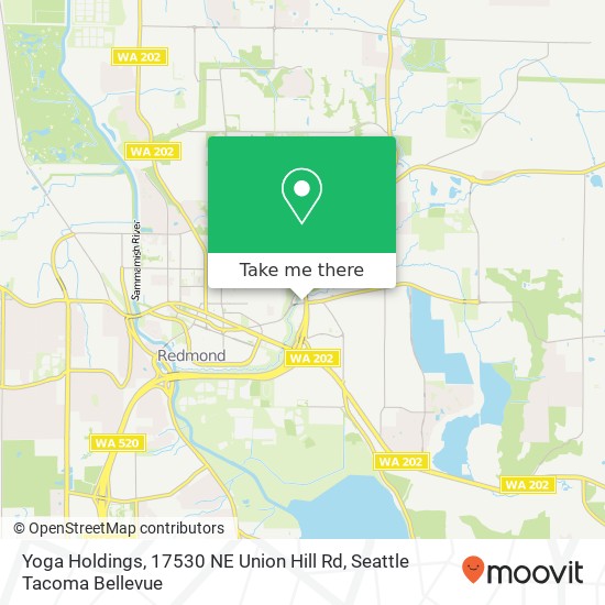 Yoga Holdings, 17530 NE Union Hill Rd map