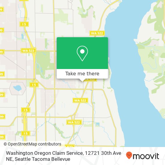 Washington Oregon Claim Service, 12721 30th Ave NE map