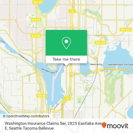 Mapa de Washington Insurance Claims Ser, 2825 Eastlake Ave E