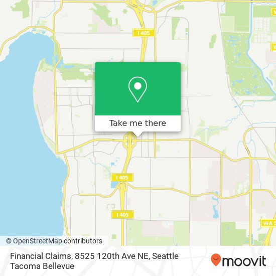 Mapa de Financial Claims, 8525 120th Ave NE