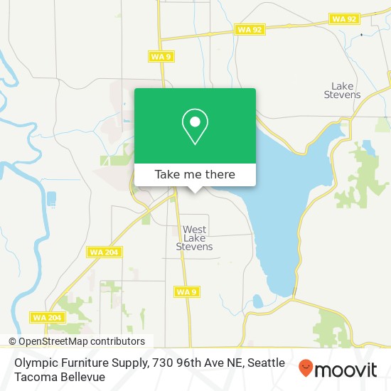 Olympic Furniture Supply, 730 96th Ave NE map