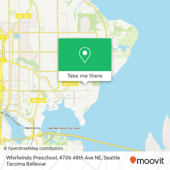 Mapa de Whirlwinds Preschool, 4706 48th Ave NE