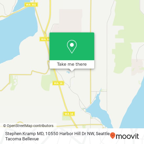 Mapa de Stephen Kramp MD, 10550 Harbor Hill Dr NW