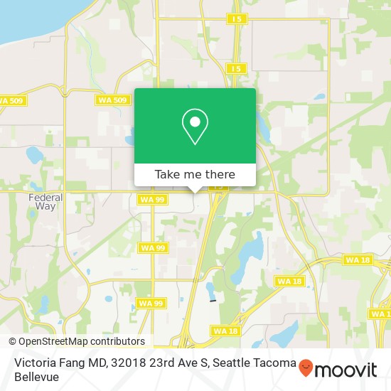 Mapa de Victoria Fang MD, 32018 23rd Ave S