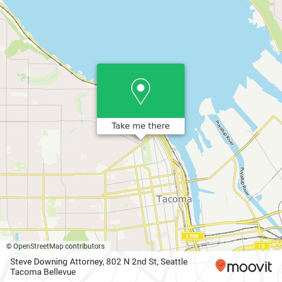 Mapa de Steve Downing Attorney, 802 N 2nd St