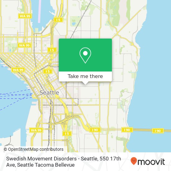 Swedish Movement Disorders - Seattle, 550 17th Ave map