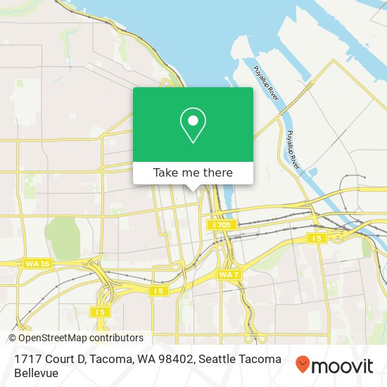 1717 Court D, Tacoma, WA 98402 map